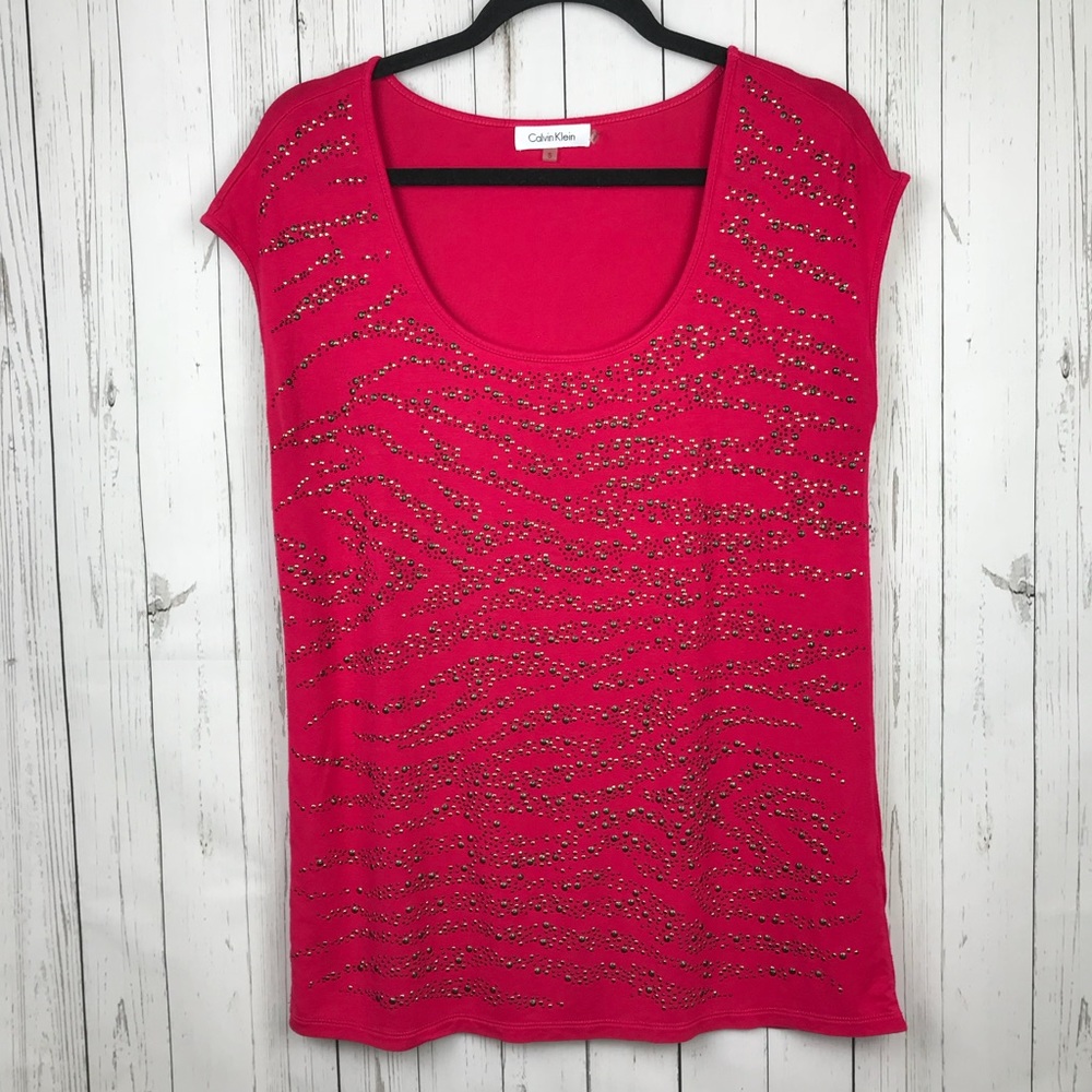 CALVIN KLEIN Hot Pink Blouse